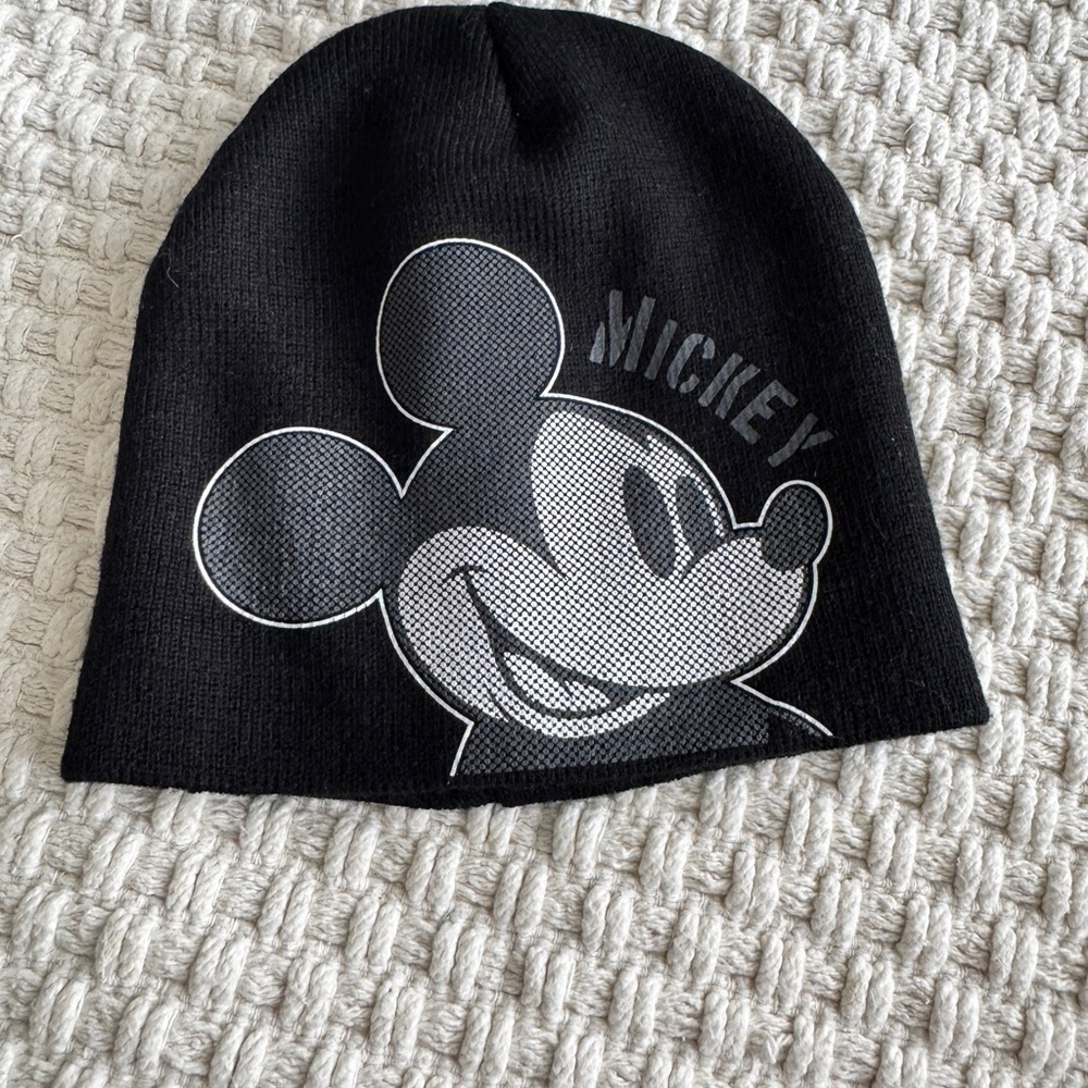 Disney Adult Mickey Mouse Black Beanie